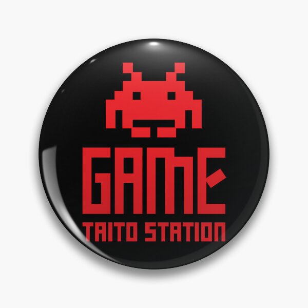 Item preview, Bright Red Pixelated Alien Creature Icon Positioned Above Blocky Text designed and sold by GordonBruen.