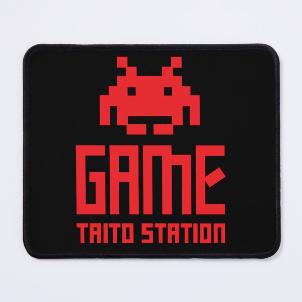 Item preview, Bright Red Pixelated Alien Creature Icon Positioned Above Blocky Text designed and sold by GordonBruen.