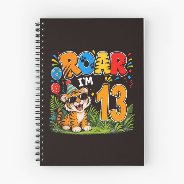 Item preview, Tiger 13th Birthday Party Roar I'm 13 Funny Animal Birthday Design designed and sold by mari-kayden.