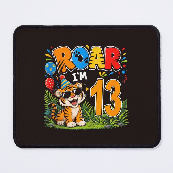 Item preview, Tiger 13th Birthday Party Roar I'm 13 Funny Animal Birthday Design designed and sold by mari-kayden.