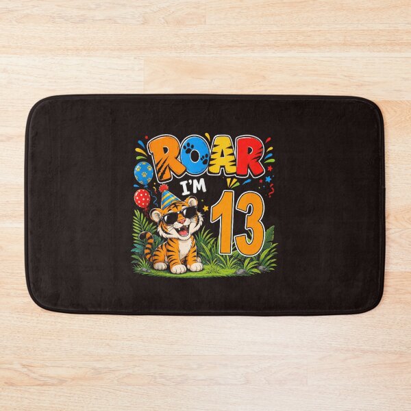 Item preview, Tiger 13th Birthday Party Roar I'm 13 Funny Animal Birthday Design designed and sold by mari-kayden.