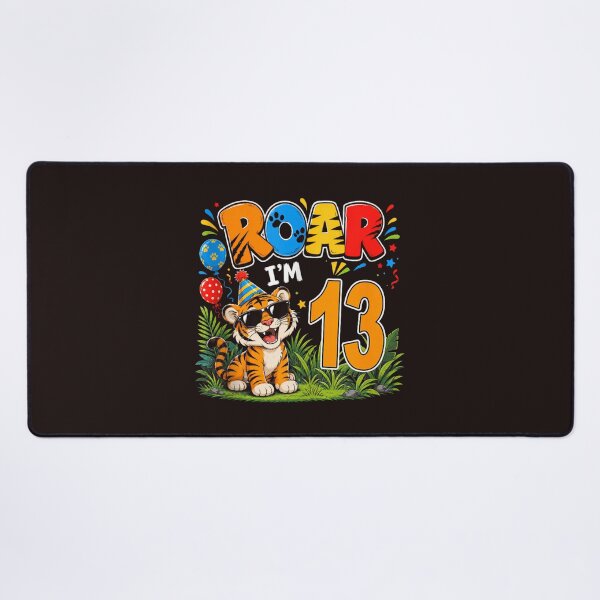 Item preview, Tiger 13th Birthday Party Roar I'm 13 Funny Animal Birthday Design designed and sold by mari-kayden.