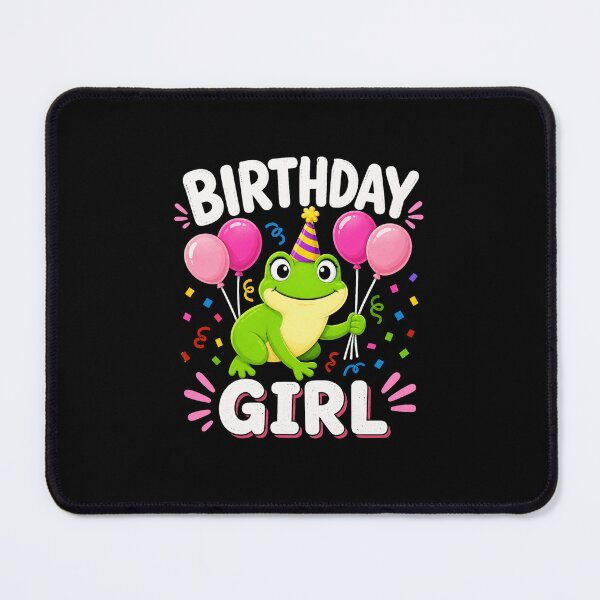 Item preview, Birthday Girl Cute Frog Party Balloons Celebration Gift Design designed and sold by MiALopezArt.