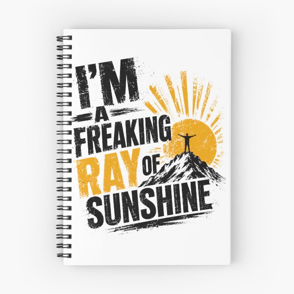 Item preview, I'm A Freaking Ray Of Sunshine Positive Optimistic Motivational Good Vibes designed and sold by JonesFlora2025.