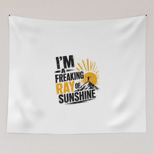 Item preview, I'm A Freaking Ray Of Sunshine Positive Optimistic Motivational Good Vibes designed and sold by JonesFlora2025.