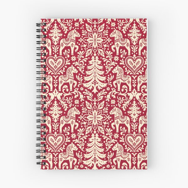 Item preview, Nordic Folk Winter Damask Seamless Pattern | Christmas Aesthetic Repeat Design designed and sold by StickyGuys.