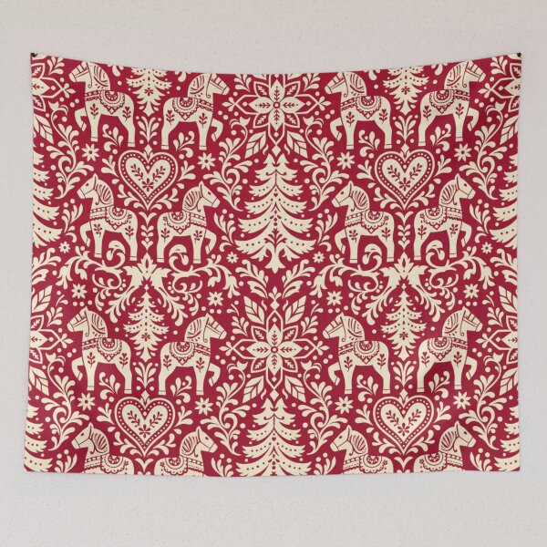 Item preview, Nordic Folk Winter Damask Seamless Pattern | Christmas Aesthetic Repeat Design designed and sold by StickyGuys.