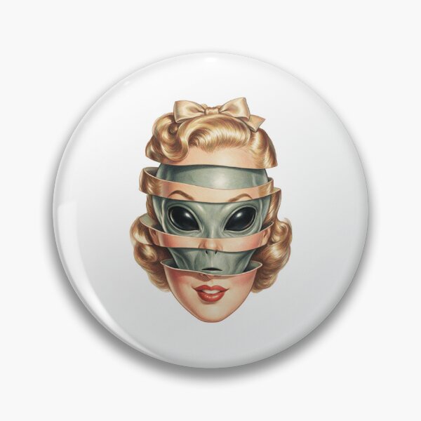 Item preview, Alien Pin-Up Girl Peeling Mask Reveal designed and sold by The Mellonaire.