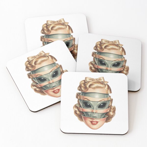 Item preview, Alien Pin-Up Girl Peeling Mask Reveal designed and sold by The Mellonaire.
