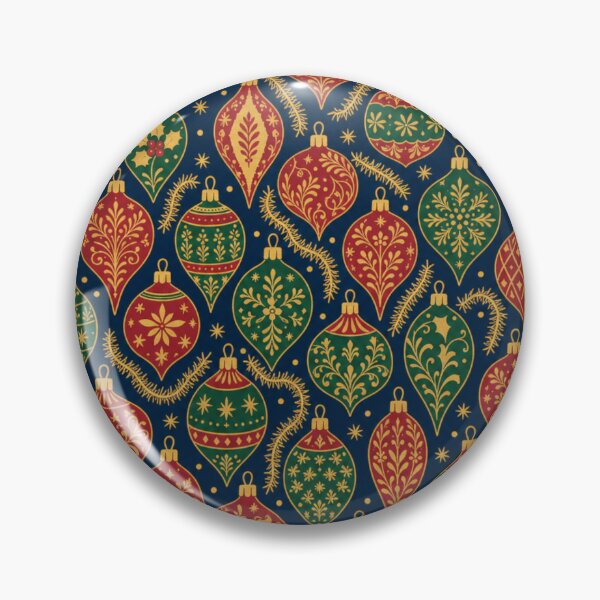 Item preview, Vintage Baubles and Tinsel Seamless Pattern | Christmas Aesthetic Repeat Design designed and sold by StickyGuys.