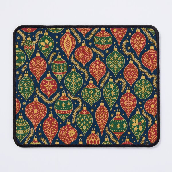 Item preview, Vintage Baubles and Tinsel Seamless Pattern | Christmas Aesthetic Repeat Design designed and sold by StickyGuys.