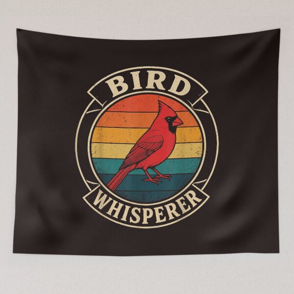 Item preview, Bird Whisperer Cardinal Vintage Bird Lover Retro Nature Design designed and sold by mari-kayden.