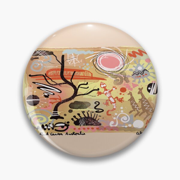 Item preview, Australian Outback Red Centre Abstract Art designed and sold by Al Benge - NZ & Australian Art.
