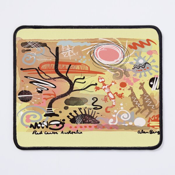 Item preview, Australian Outback Red Centre Abstract Art designed and sold by Al Benge - NZ & Australian Art.