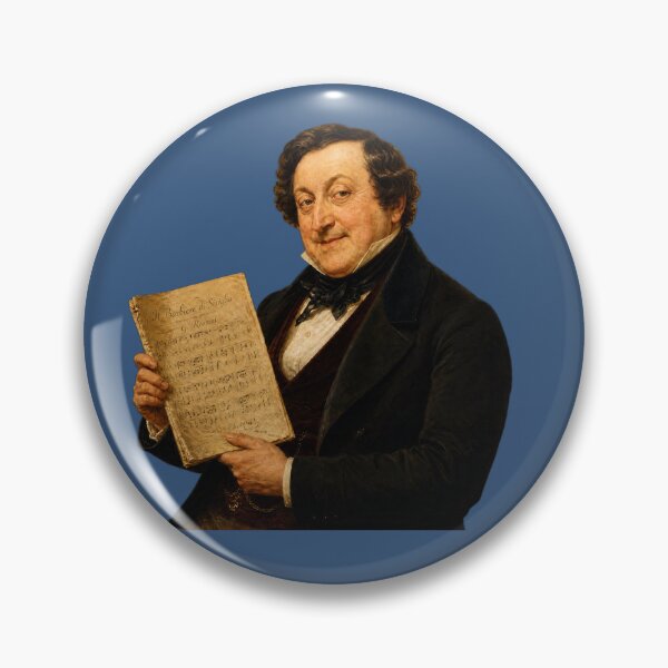 Item preview, Bel Canto Master: Gioachino Rossini Vintage Oil Painting - The Barber of Seville designed and sold by DoReMiStudio.