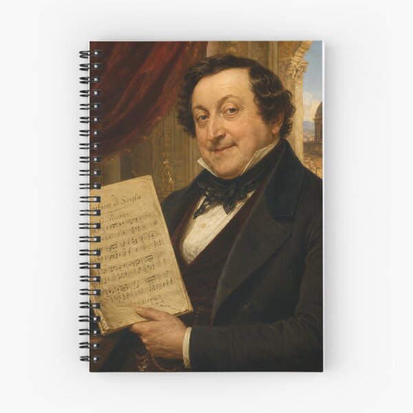 Item preview, Bel Canto Master: Gioachino Rossini Vintage Oil Painting - The Barber of Seville designed and sold by DoReMiStudio.