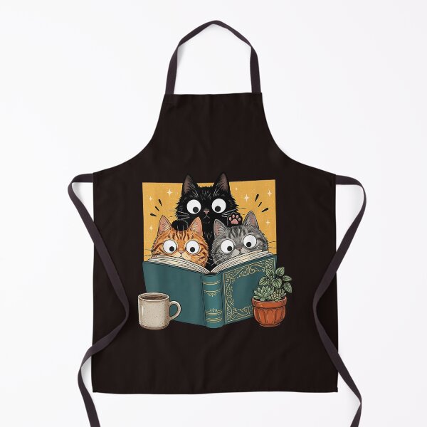 Item preview, Cat Reading Book Lover Vintage Cozy Library Cats Art Illustration designed and sold by mari-kayden.