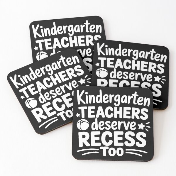 Item preview, Kindergarten Teachers Deserve Recess Too designed and sold by theartfulaspie.