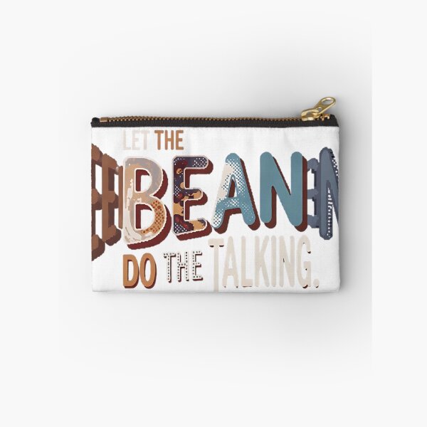 Item preview, Let the Bean Do the Talking – Funny Coffee Typography 2 designed and sold by Iceyfun.