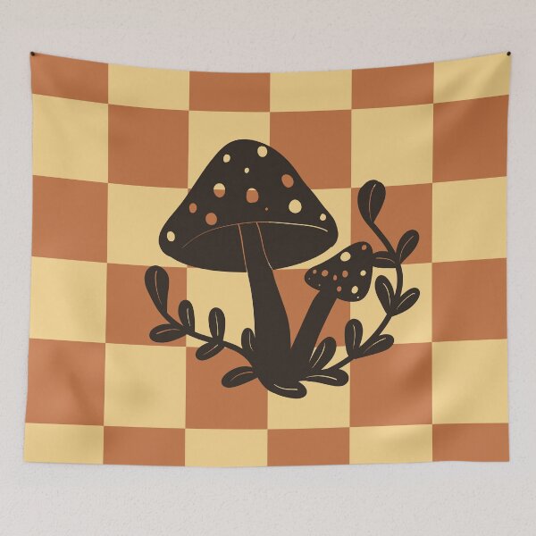 Item preview, Retro Fall Mushrooms designed and sold by Chubby cheeks.