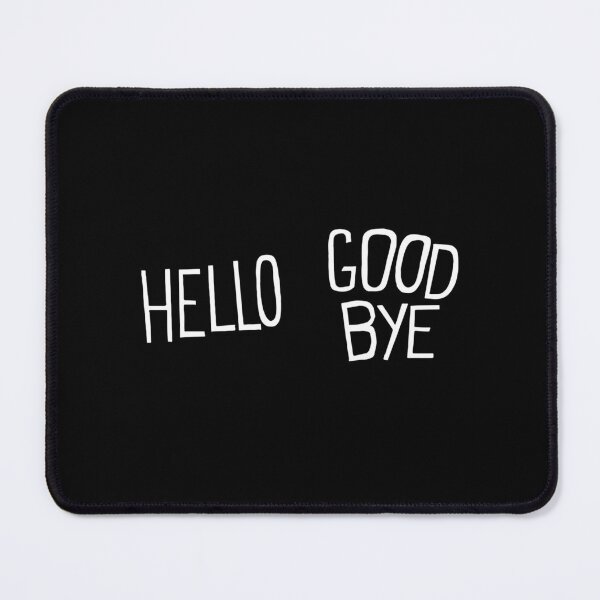 Item preview, Hand Drawn White Hello Goodbye Sock Text designed and sold by ChesleyHickle.