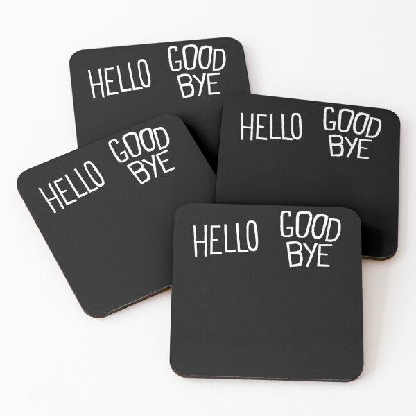 Item preview, Hand Drawn White Hello Goodbye Sock Text designed and sold by ChesleyHickle.