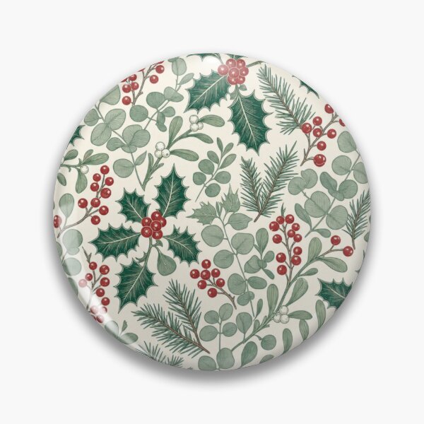 Item preview, Botanical Winter Greenery Seamless Pattern | Christmas Aesthetic Repeat Design designed and sold by StickyGuys.