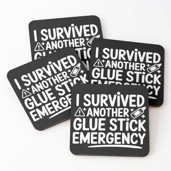 Item preview, I Survived Another Glue Stick Emergency designed and sold by theartfulaspie.