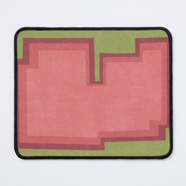 Item preview, Shapes 02 - Pink on Olive Green designed and sold by FAROSSTUDIO.