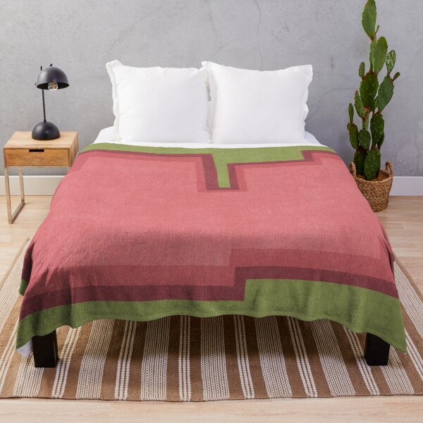Item preview, Shapes 02 - Pink on Olive Green designed and sold by FAROSSTUDIO.