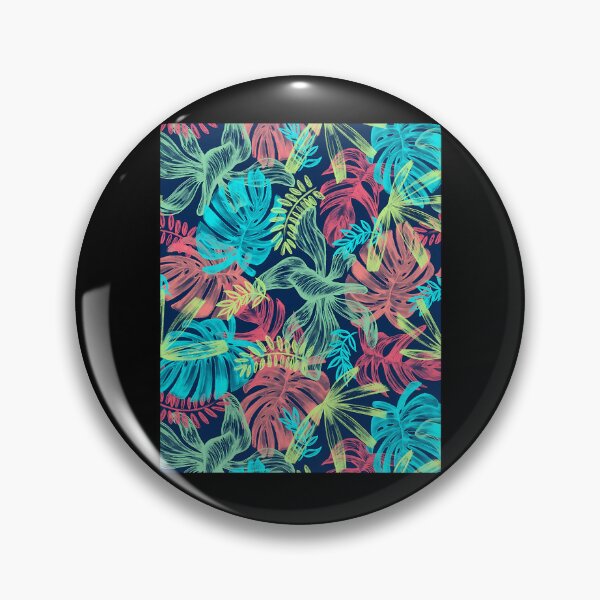 Item preview, Vibrant Seamless Pattern Of Neon Tropical Palm Leaves designed and sold by BriaBode.