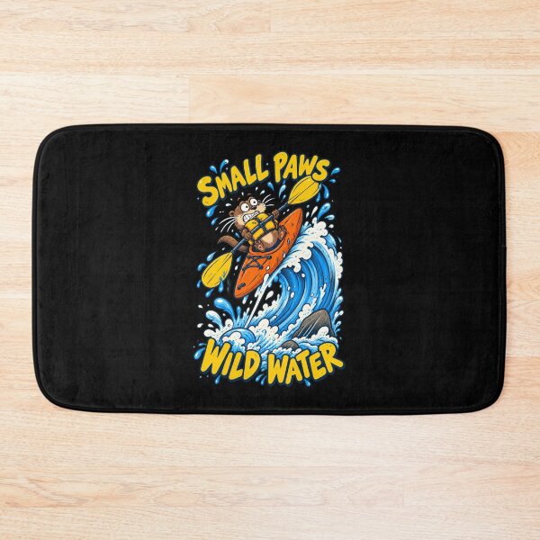 Item preview, Funny Otter Kayaking – Small Paws Wild Water Cartoon designed and sold by CG Studio.