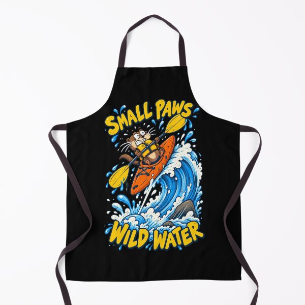 Item preview, Funny Otter Kayaking – Small Paws Wild Water Cartoon designed and sold by CG Studio.