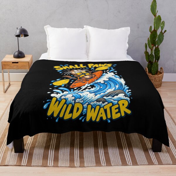Item preview, Funny Otter Kayaking – Small Paws Wild Water Cartoon designed and sold by CG Studio.
