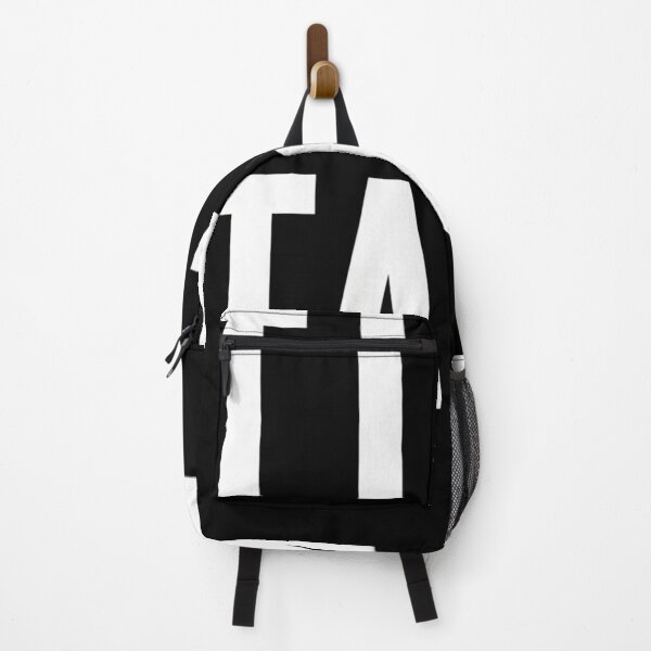 Item preview, Bold White Sans Serif Text Stacked On Black Background designed and sold by BriaBode.