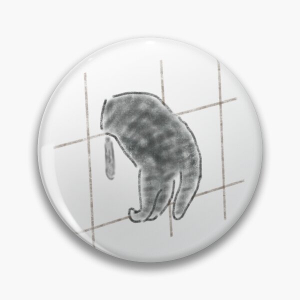 Item preview, Cat Paw On Grid Background Pencil Art designed and sold by raun.draw.