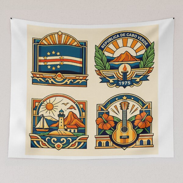 Item preview, Cabo Verde symbols designed and sold by Kaigorshirts.
