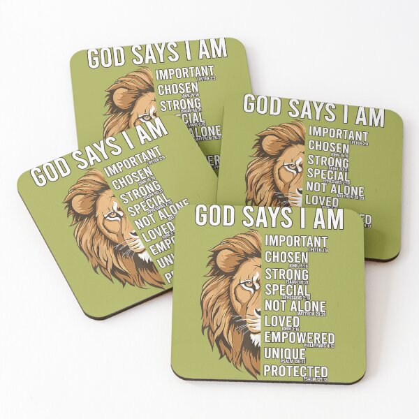 Item preview, Christian-Shirt God Says I Am Toddler Boys Jesus Lion Judah designed and sold by melodycook.