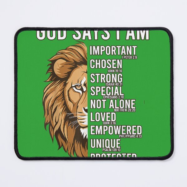 Item preview, Christian-Shirt God Says I Am Toddler Boys Jesus Lion Judah designed and sold by melodycook.