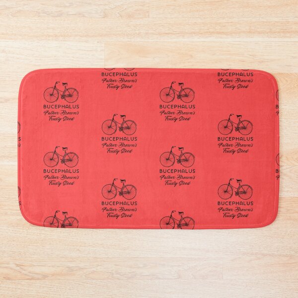 Item preview, Father Brown’s Trusty Steed (on Orange-Red) designed and sold by PawsitiveMum3.