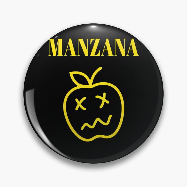 Item preview, Bright Yellow Apple Fruit Silhouette With Cross Eyes And Squiggly Smile designed and sold by BriaBode.