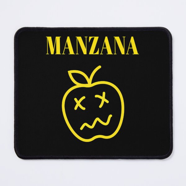 Item preview, Bright Yellow Apple Fruit Silhouette With Cross Eyes And Squiggly Smile designed and sold by BriaBode.