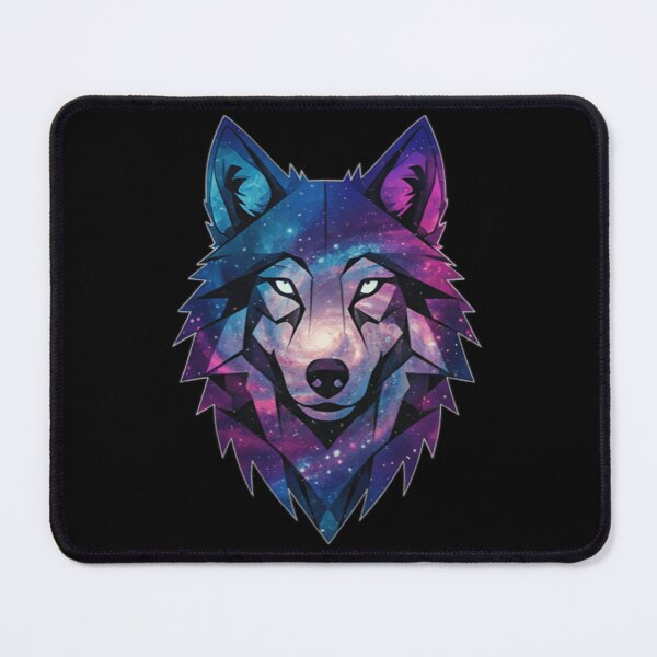 Item preview, Cosmic Geometric Galaxy Wolf designed and sold by Uniquely Worlds.