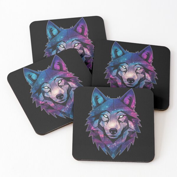 Item preview, Cosmic Geometric Galaxy Wolf designed and sold by Uniquely Worlds.