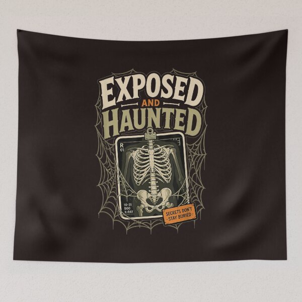 Item preview, Skeleton X Ray Halloween Horror Exposed and Haunted Vintage Design designed and sold by mari-kayden.