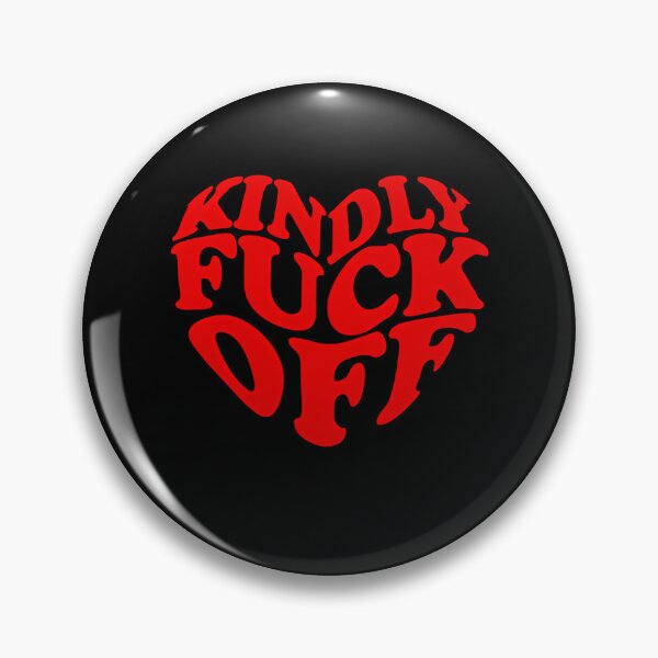 Item preview, Kindly Fuck Off Bold Red Heart Typography designed and sold by ShirWest.