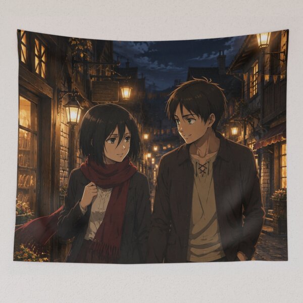 Item preview, Eren and Mikasa designed and sold by jinwooo.