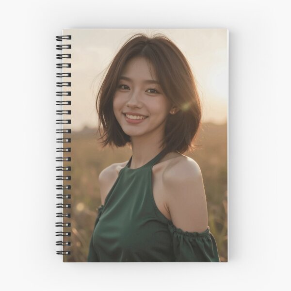 Item preview, Last Golden Smile – Emerald Sunset Beauty Portrait designed and sold by SEIMEI2025.