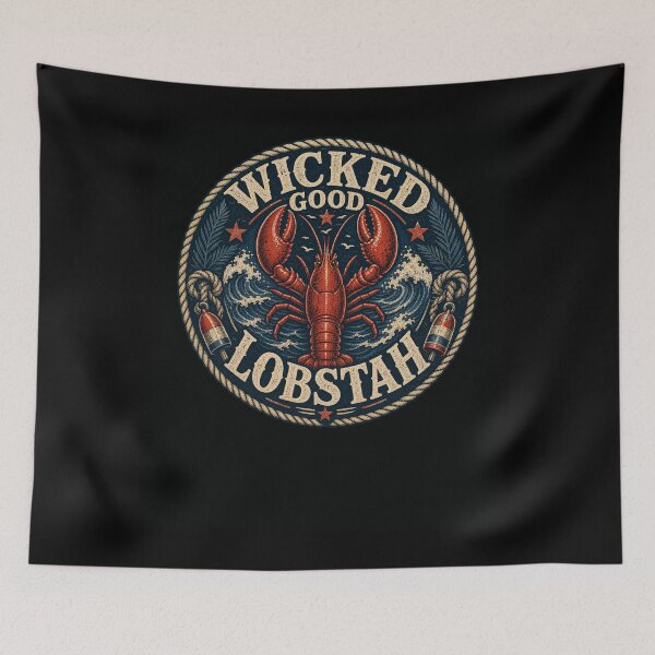Item preview, Wicked Good Lobstah New England Seafood Lover designed and sold by snowry.