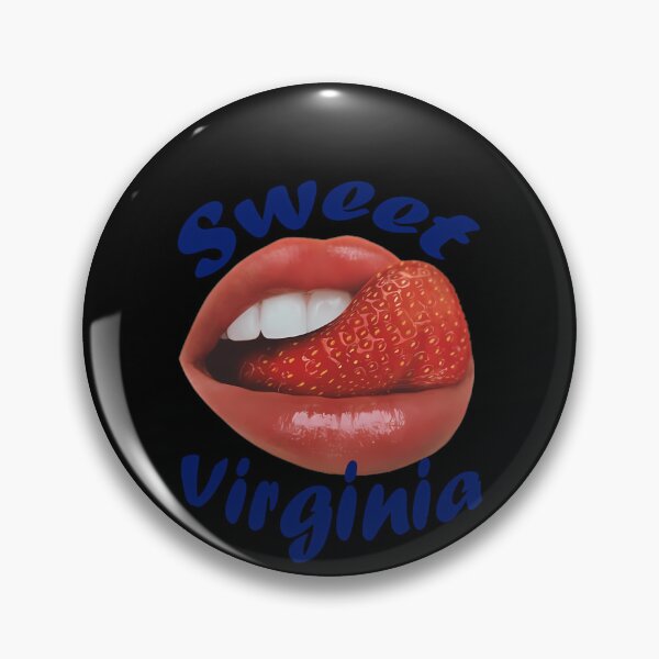 Item preview, Lips Biting Strawberry Blue Text designed and sold by ahmedalsidi.
